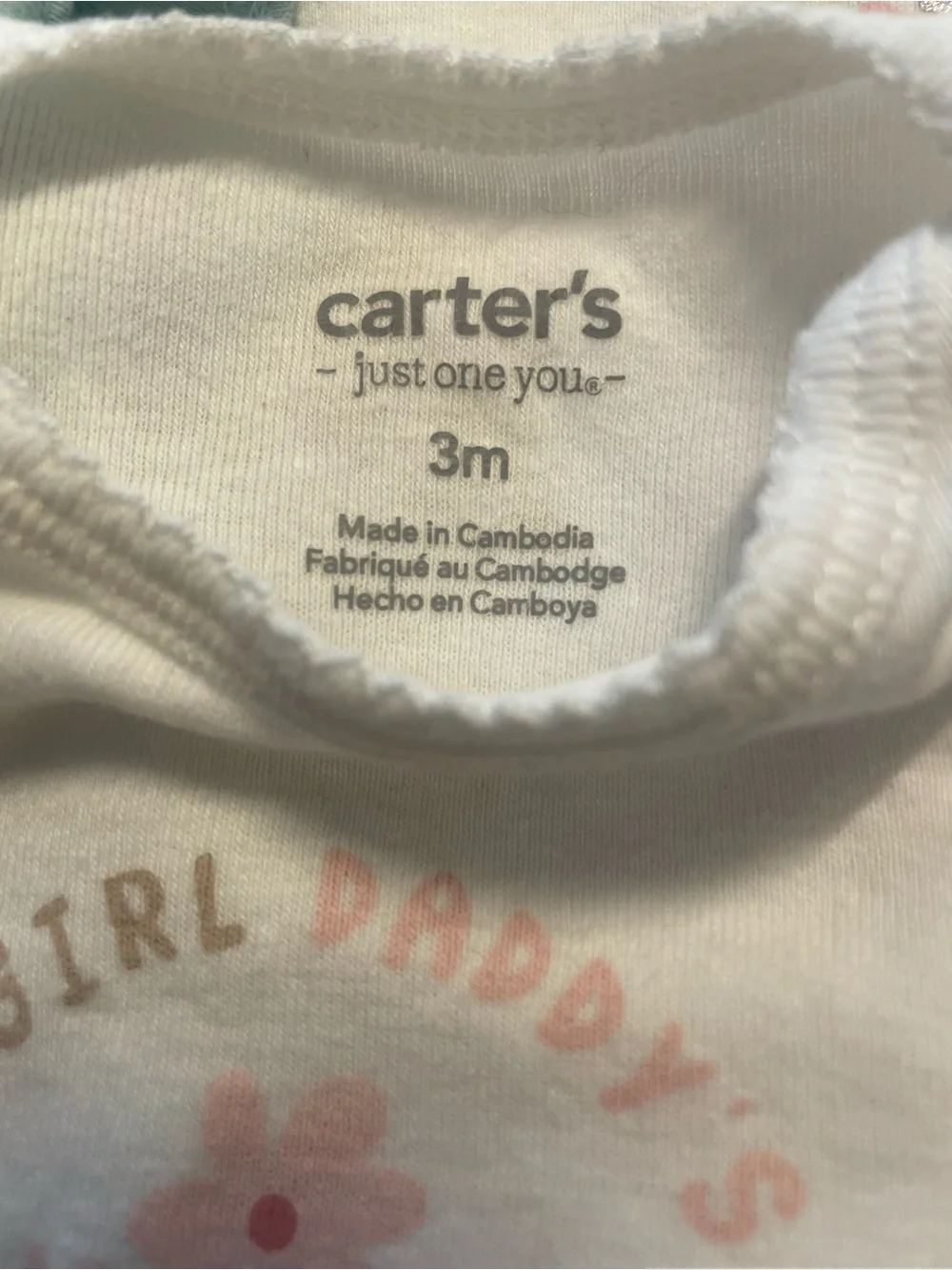 6PC 3 Month Baby Girl Bundle - Onesies and Hoodie NWOT